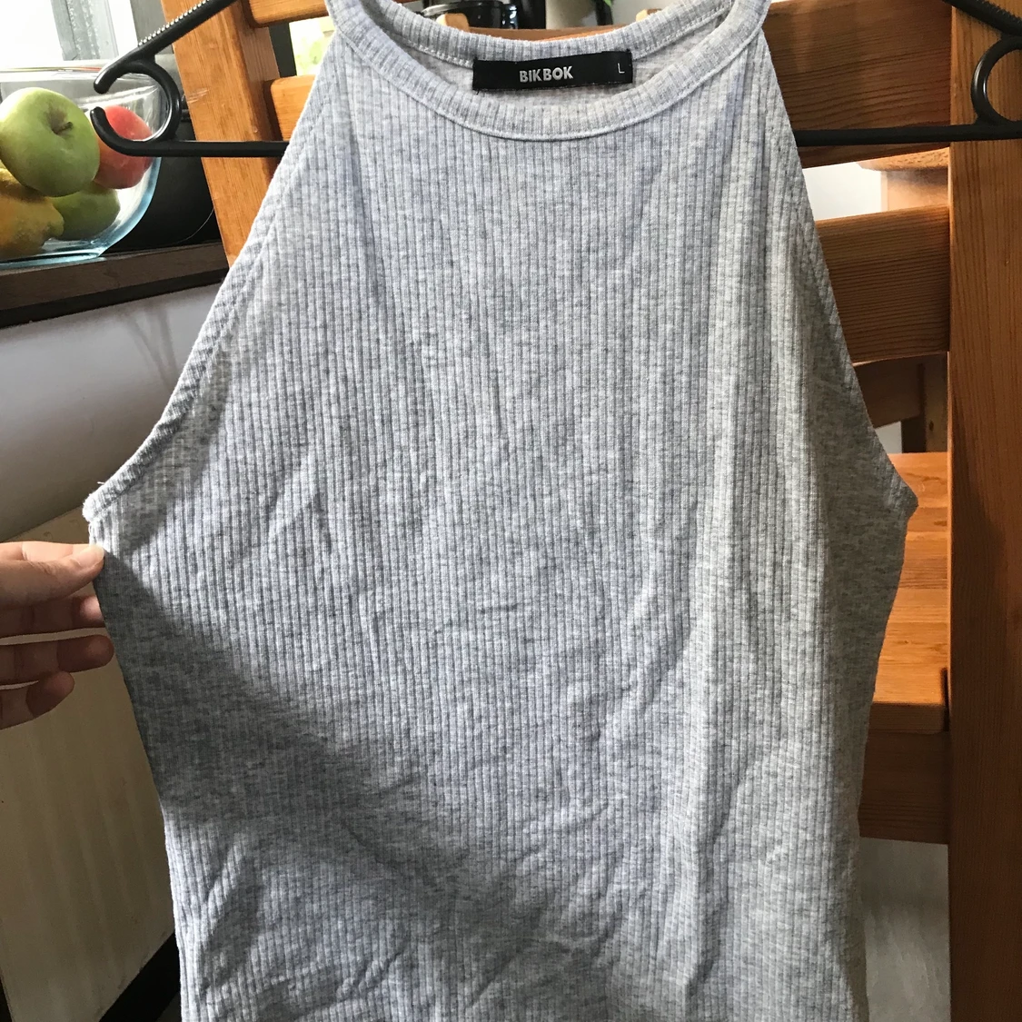 Grått linne från BikBok storlek L - 90