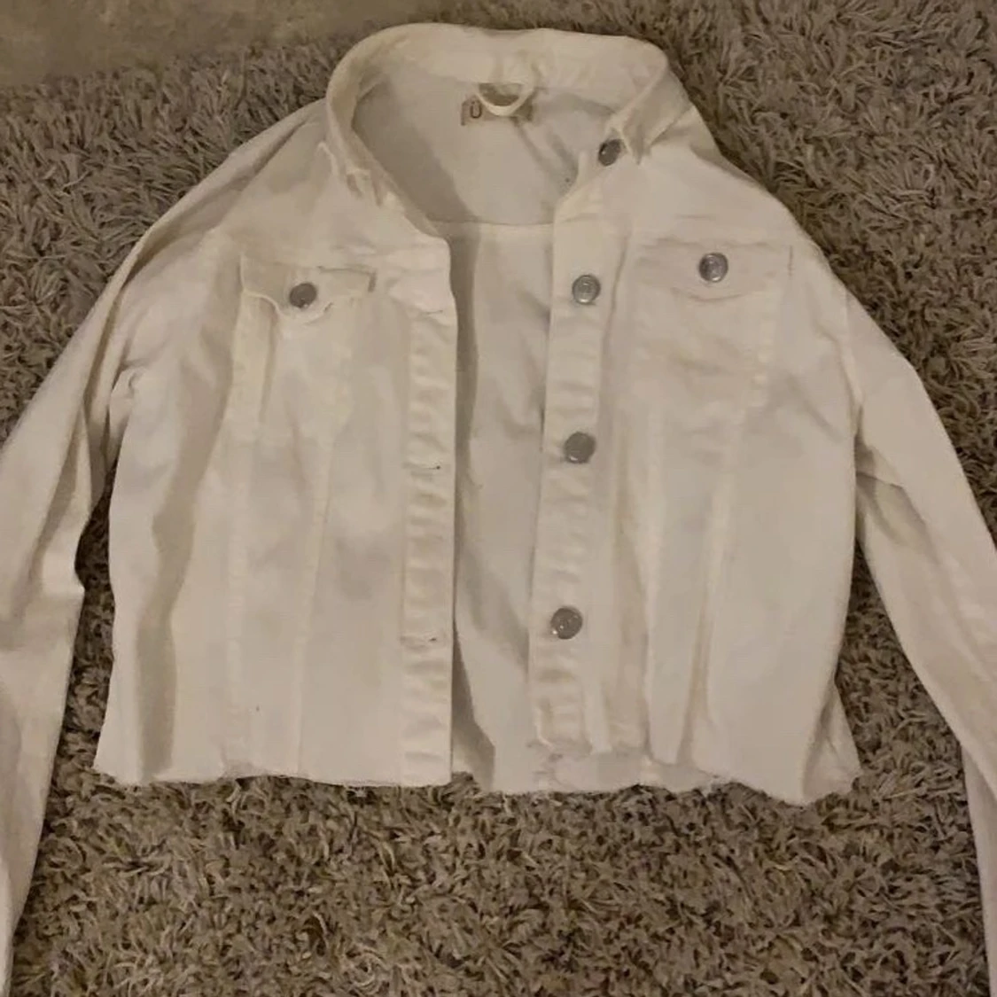 Vit jeans jacka