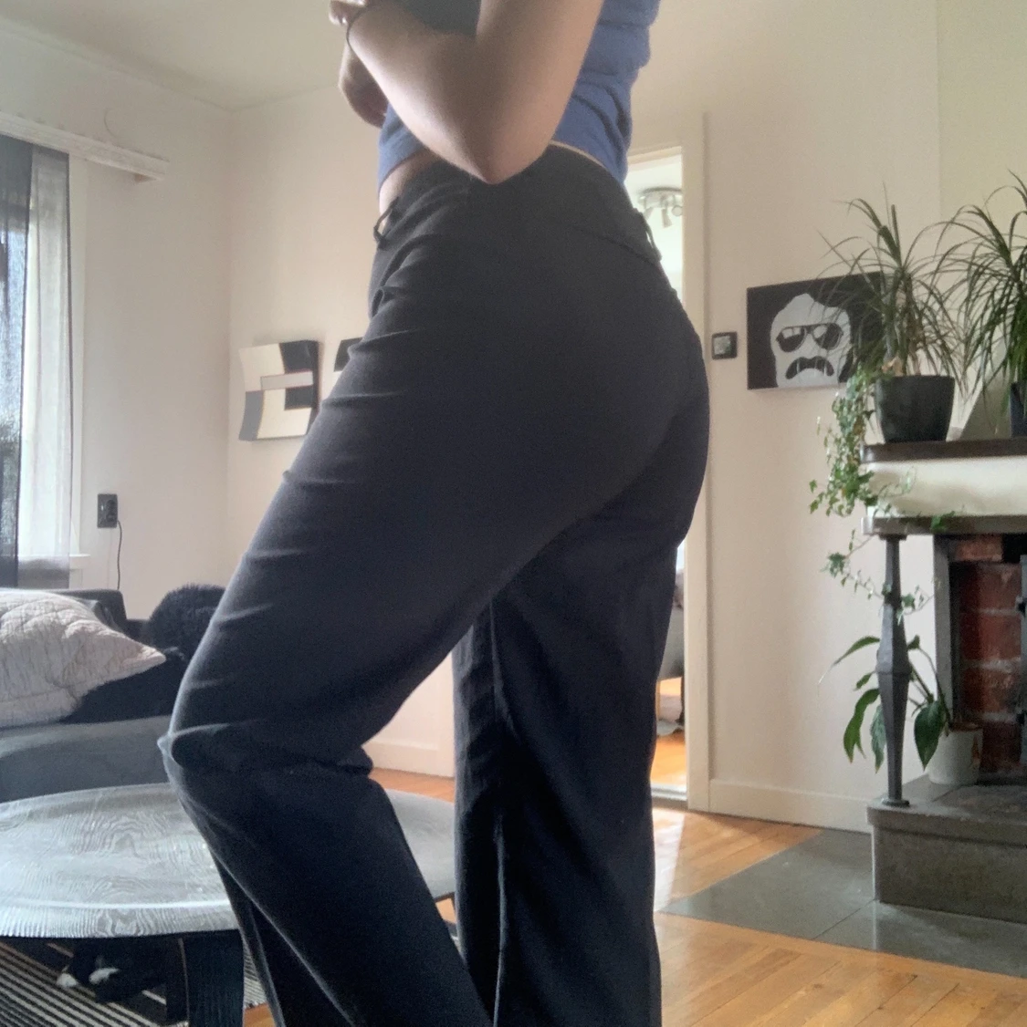 Svarta kostymbyxor - 90