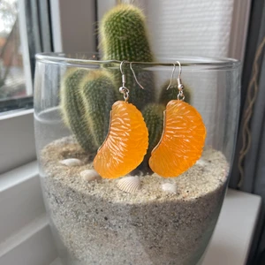 Clementin örhänge - Örhänge med clementiner (inte riktiga) 