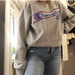 Vintage sweatshirt från champion  - Oversize, strl XL. Sitter mer som en L typ. 