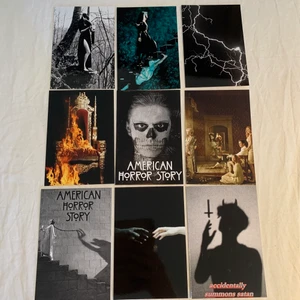 American horror story - ”Creepy” foton som är 15x10 cm stora. Fotona är styva glansiga och alltså inget vanligt papper. 10kr st🕷