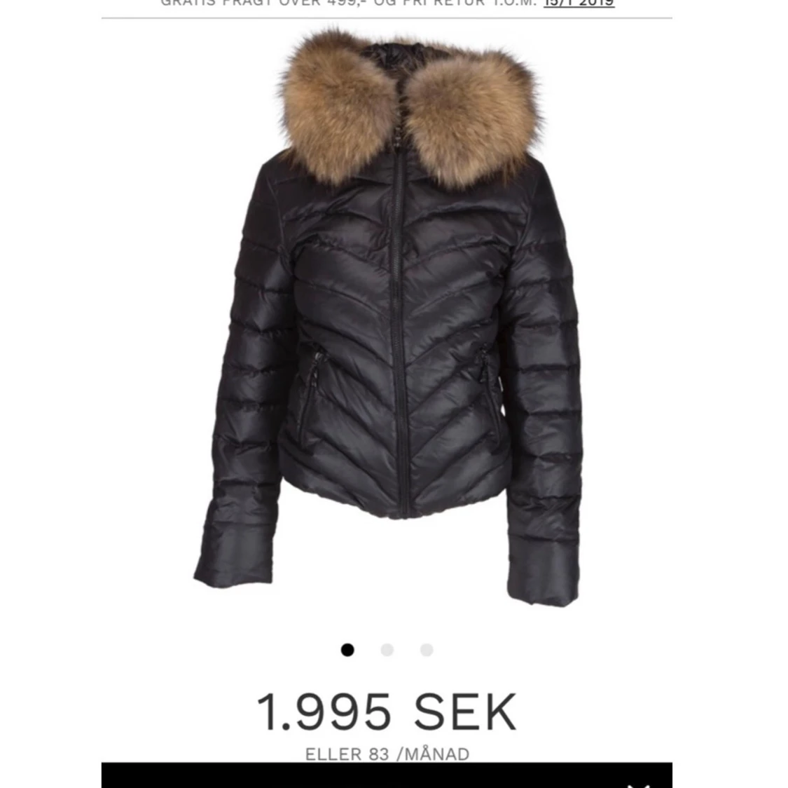 Jacka med äkta päls