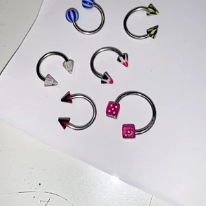 Piercing - 10 kr styck, 17 kr för 2 st, alla för 50💕