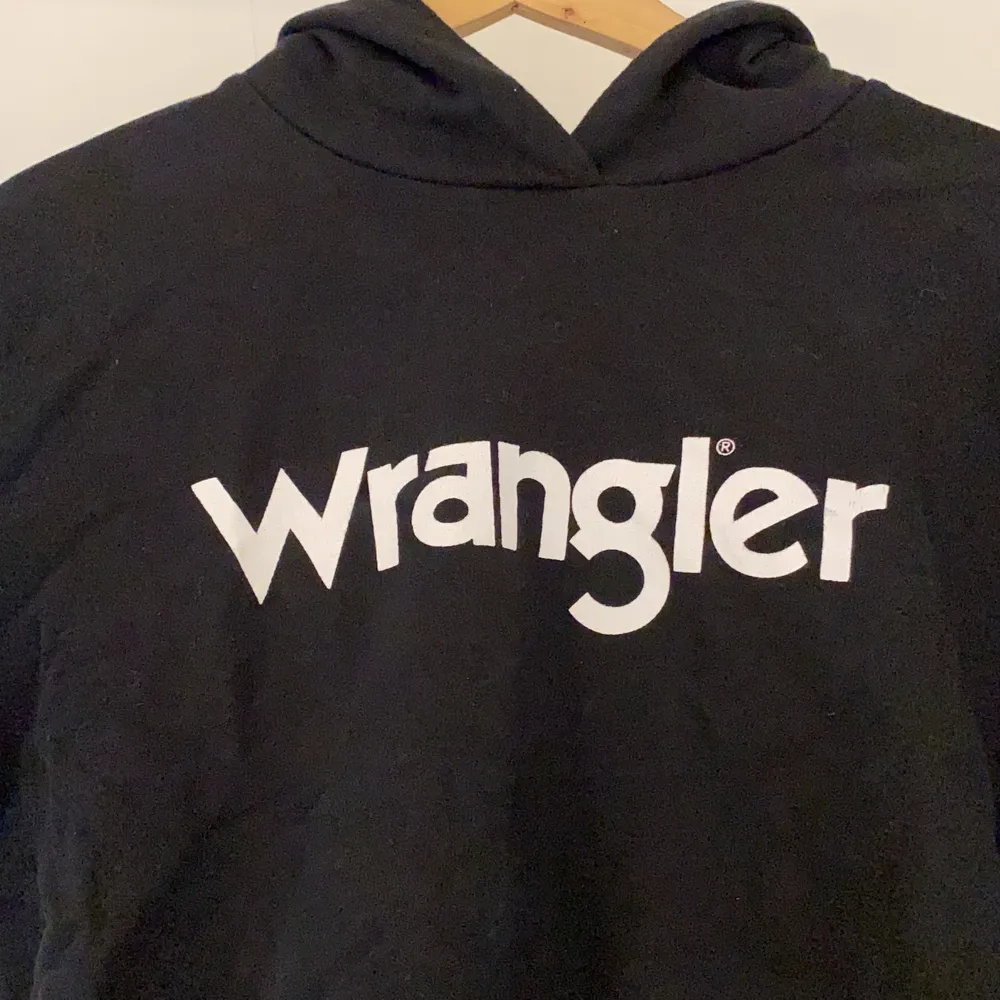 Säljer denna coola hoodie från Wrangler i storlek S. Hoodies.