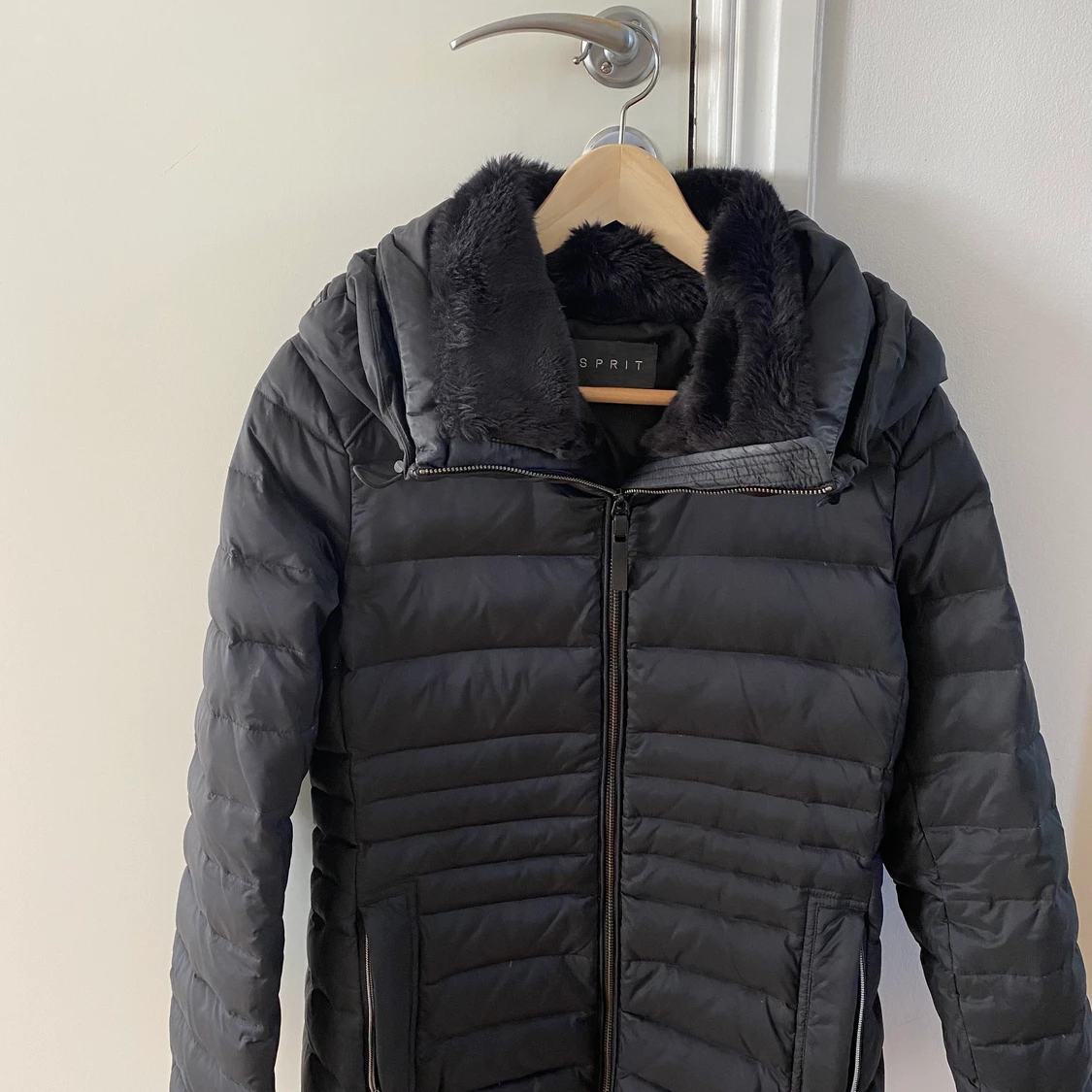 fluffig skön vinterjacka 