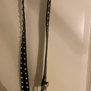 Skärp från Nelly med stenar - Ett jättesnyggt skärp med silver detaljer och ”diamant” stenar🤩 Aldrig använd och är som ny. Passar den som bär s-m🥰 Köparen står för frakten❤️