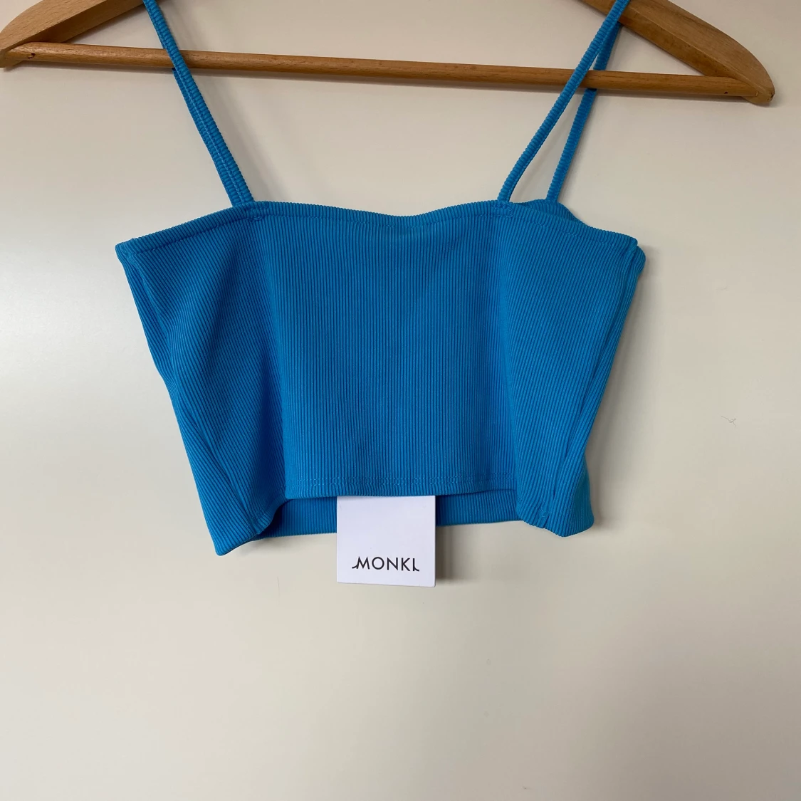 Ribbad linne, blå - 90