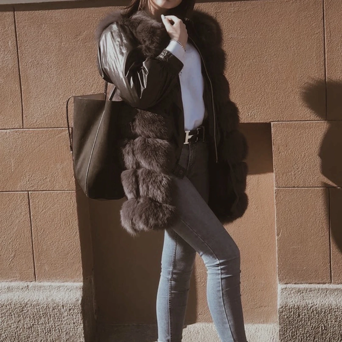 VivaNilla pälsväst (äkta) - 90