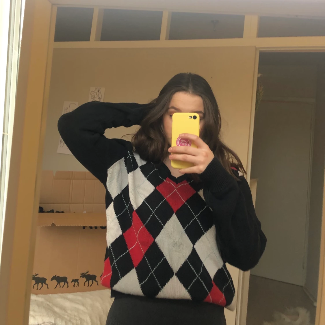 Stickad grandpa sweater - 90