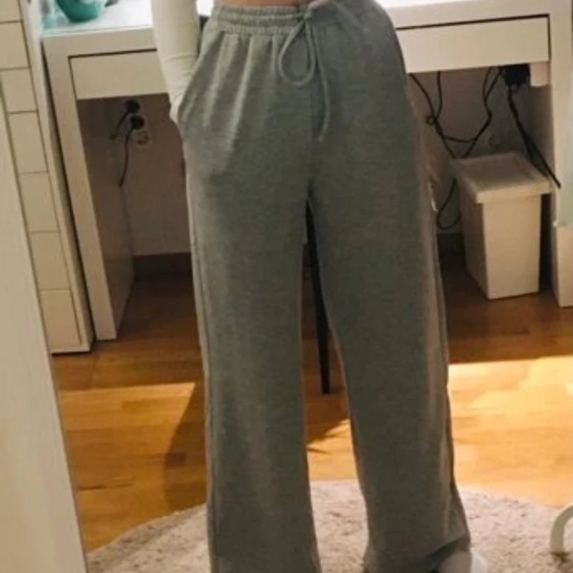 Grey sweatpants