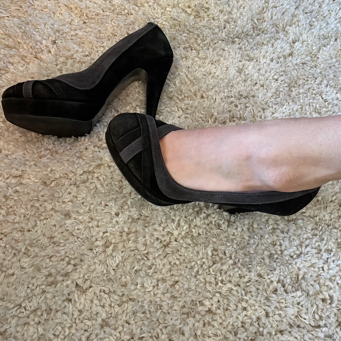 Elegant Mocka pumps i 2 nyanser stl39 