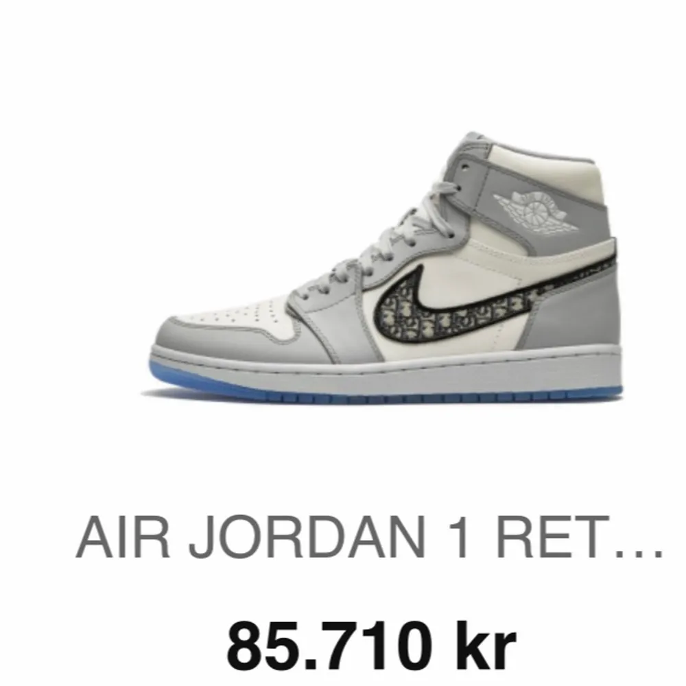 Nya Air Jordan Dior säljes för 15000:-. Skor.