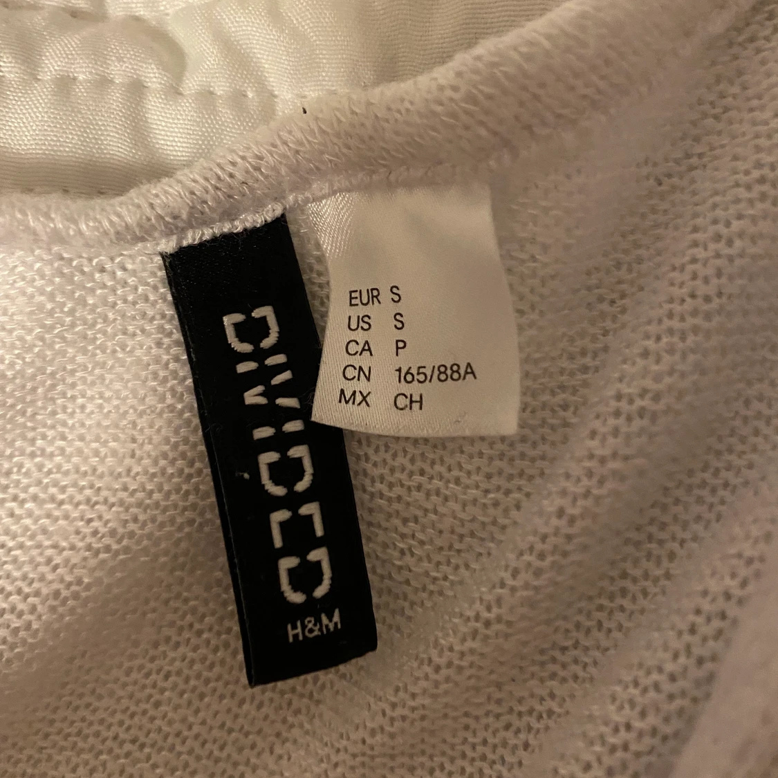 Tunn stickat vit kofta - 91