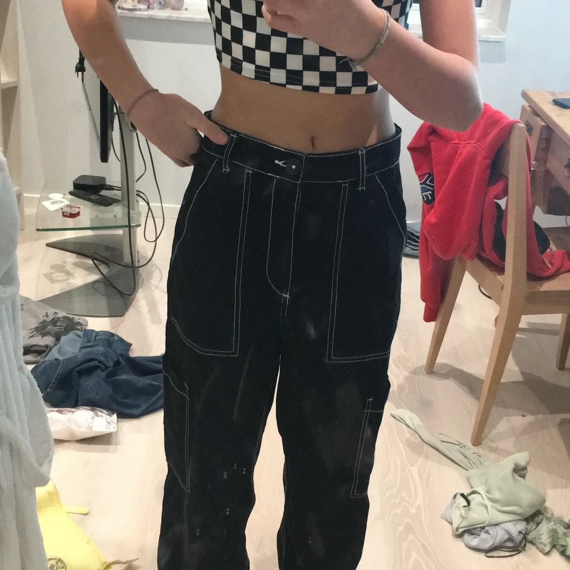 Hm svarta jeans - 90