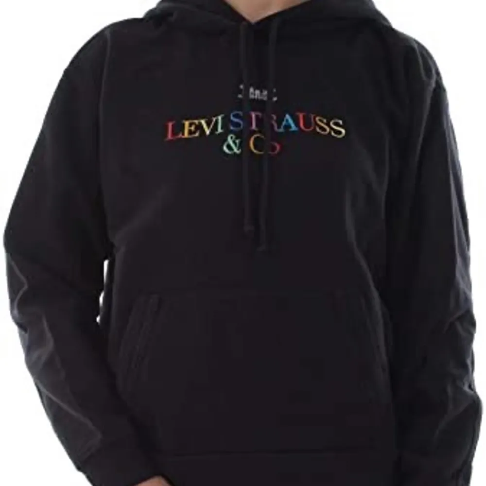 En nästan helt ny speciell Levistrauss & Co hoodie i s! ❤️‍🔥 pris 150 + (frakt). Hoodies.