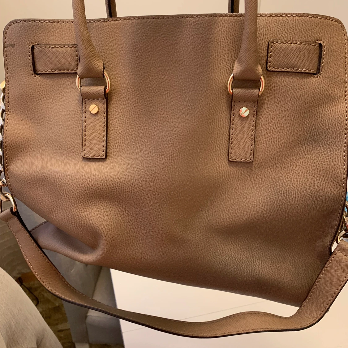 MK Väska beige ÄKTA - 91