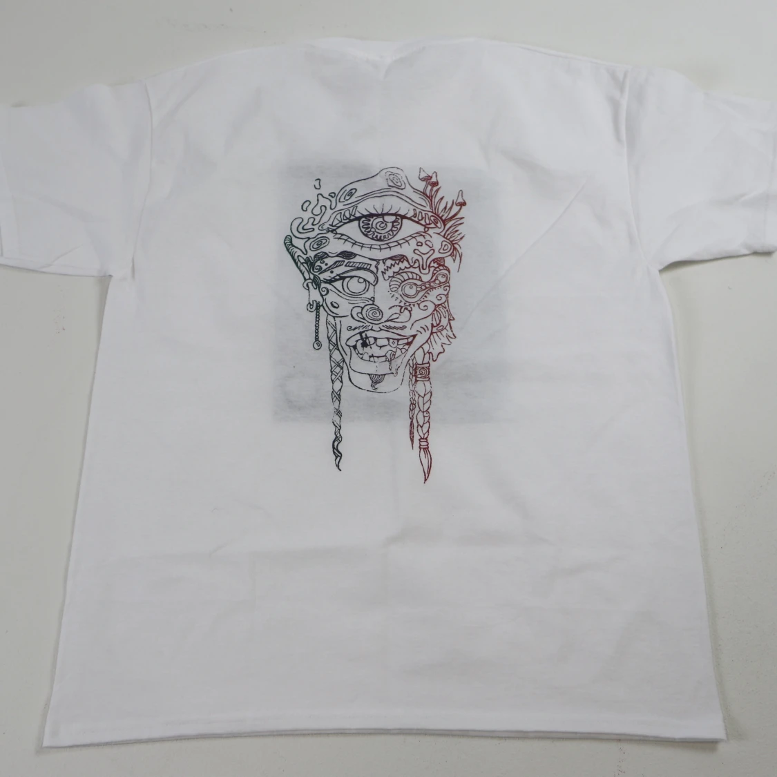 Ljusblå screentryck  - 90