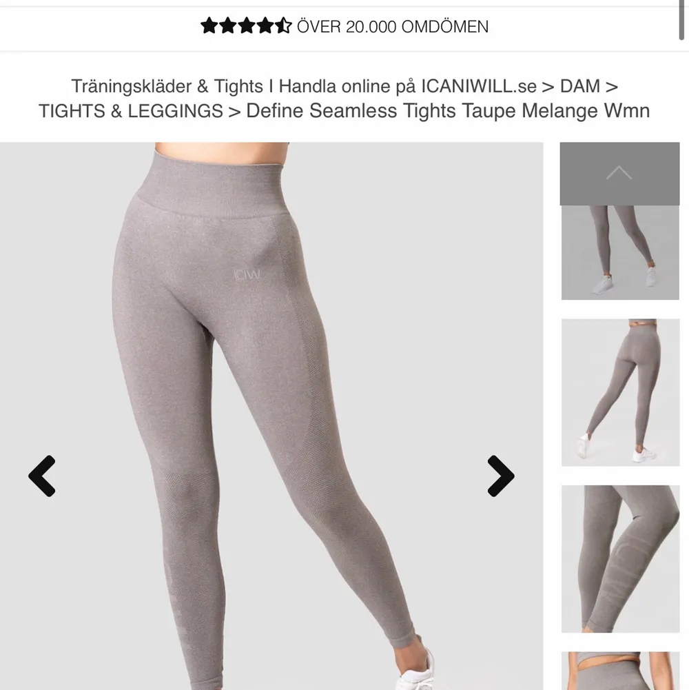 Säljer mina fina seamless leggings och sport-bh i färgen ”Taupe” färgen är en blandning mellan Beige/grå. Använda fåtal gånger, så dem är i nyskick. Detta är en budgivning på BYXORNA.. Jeans & Byxor.