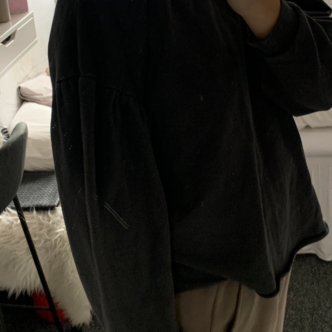 Sweatshirt med puff arm  - 90