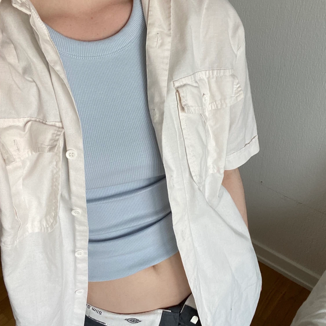 Vintage kortärmad skjorta