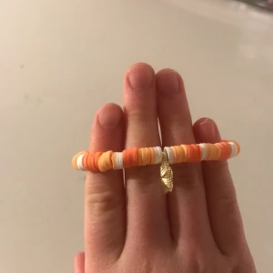  Gulligt armband passar för sommar  - 5 dagar gammal Rosa orange och vit