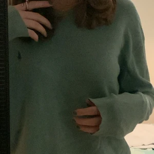 Tröja - Fin grön Ralph lauren tröja med lila märke, köpt för 599, passar på storlek M