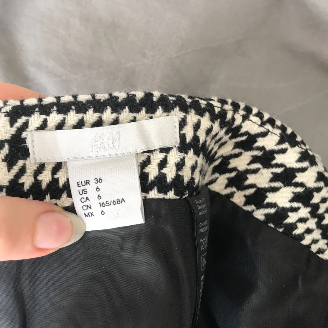 Rutig kjol hm 36 - 91