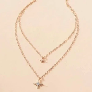 Halsband - 2in1 halsband i guld med detaljer🤍