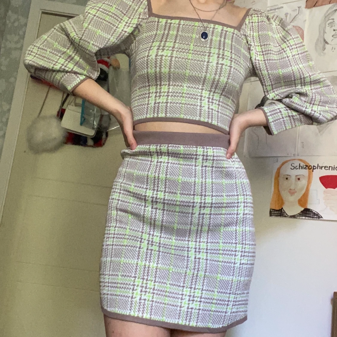 Grön brunt set - 90