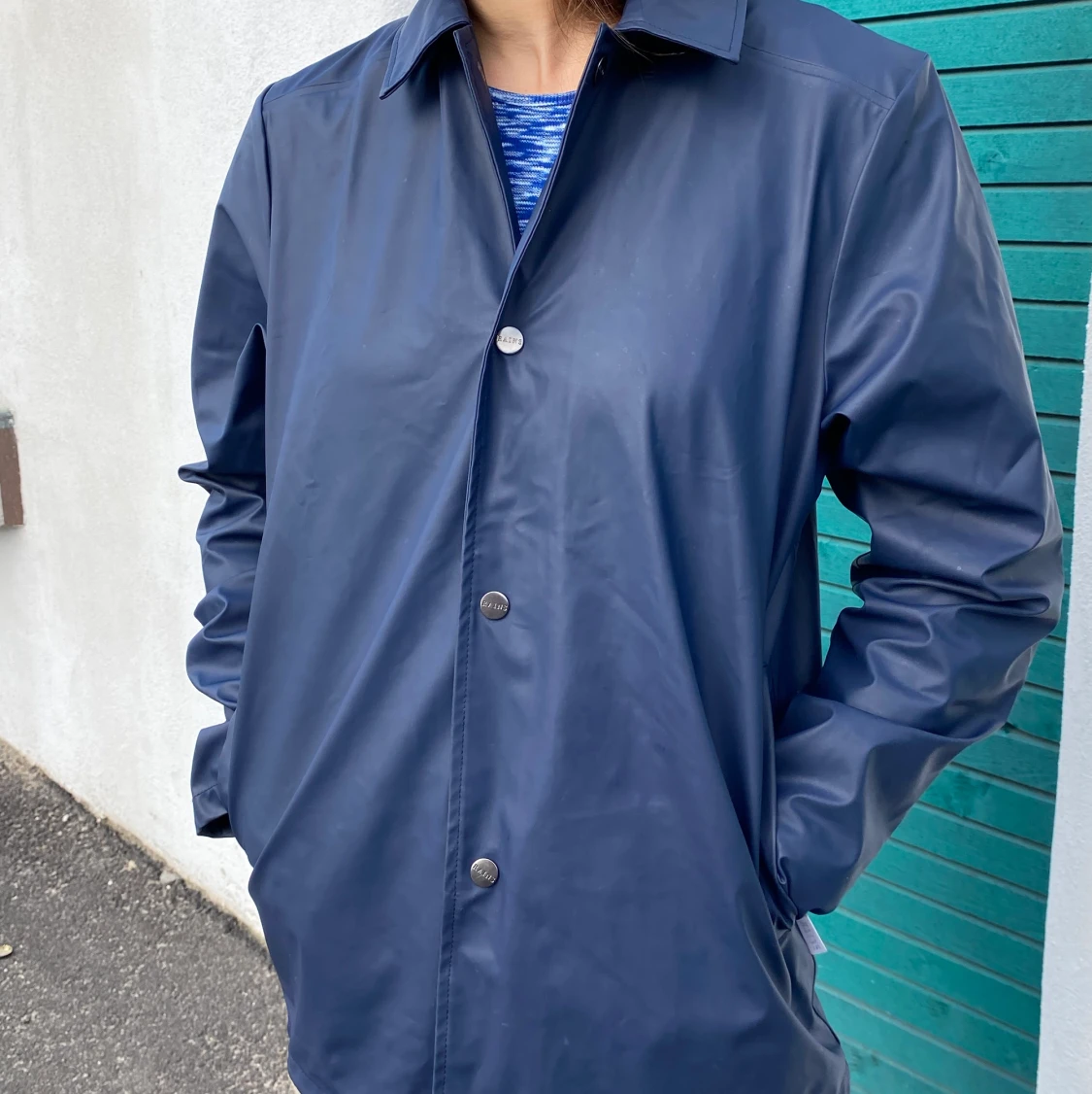 Rains regnjakke i blå - 90