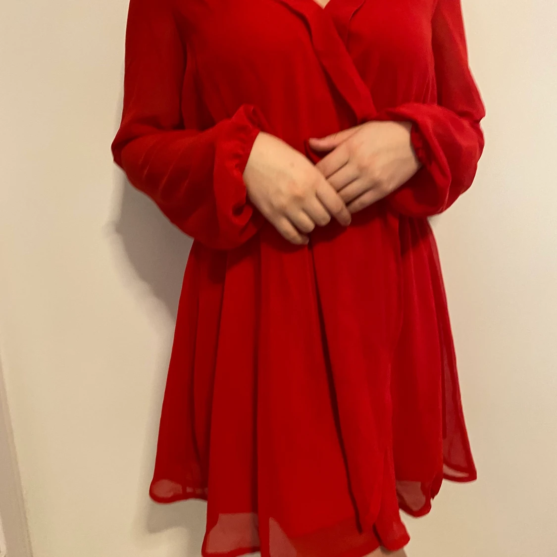 Röd klänning fr nelly - 90