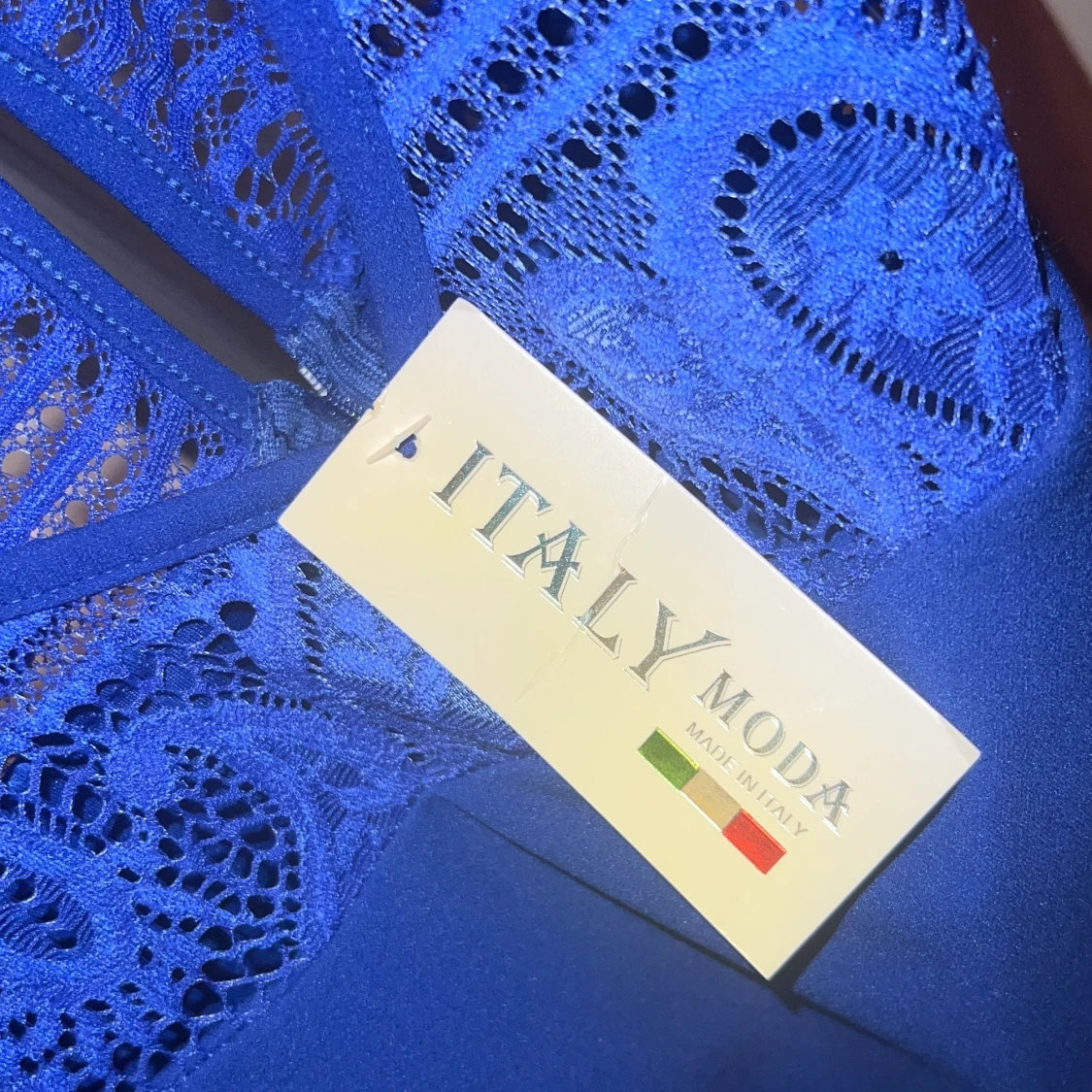 Blå klänning strl M - 91