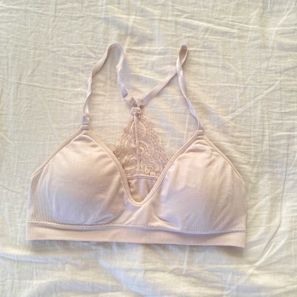 Vit bh med lite spets