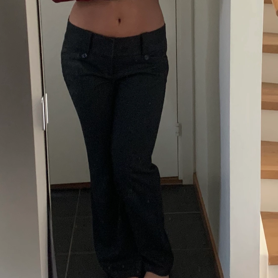 Mid Rise gråa kostymbyxor från Esprit  - 91