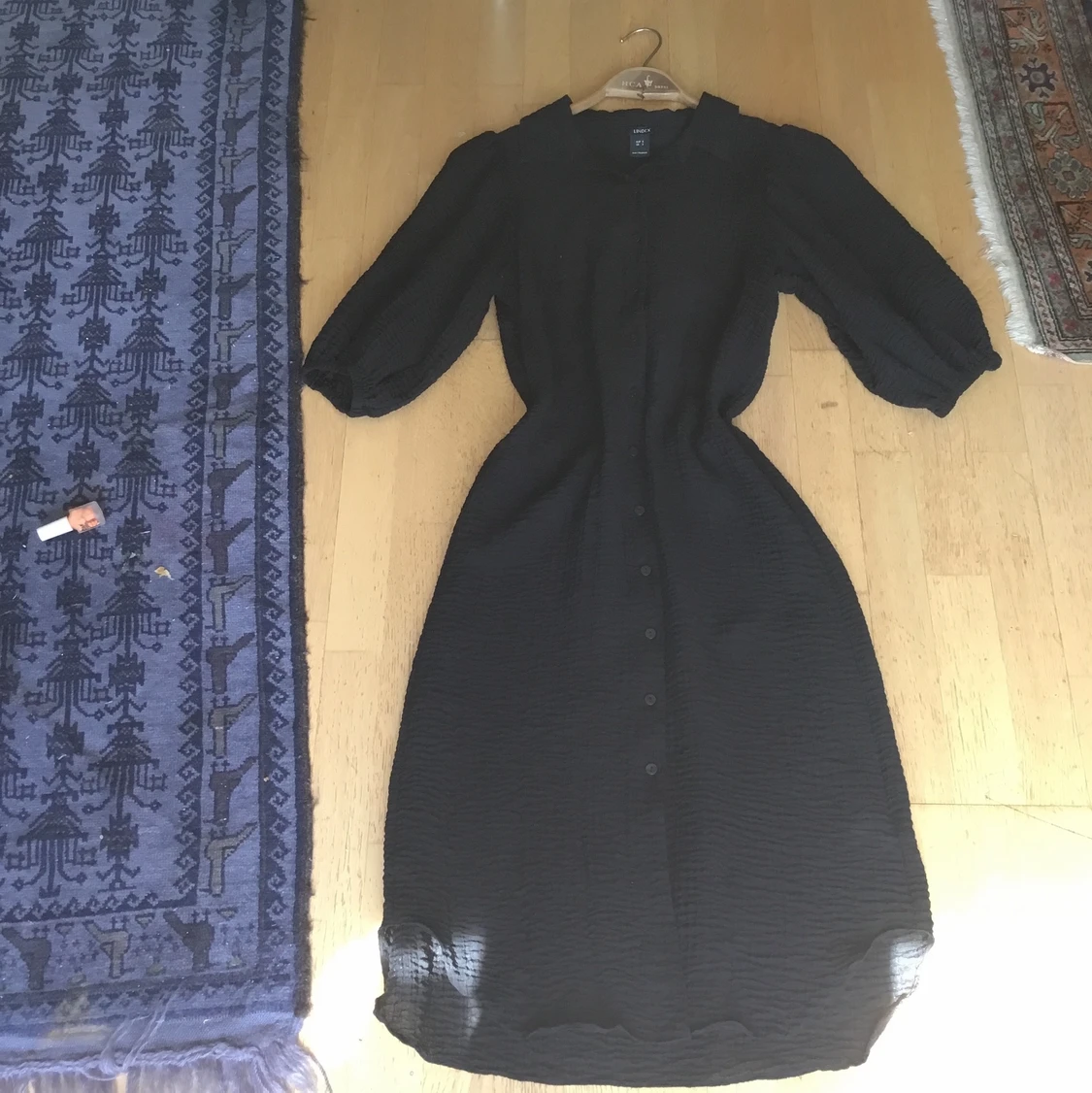 Ny Svart ákta linen klãnning  - 90