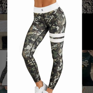 Träningstights - Träningstights i camoflage mönster från stronger i storlek xs-s