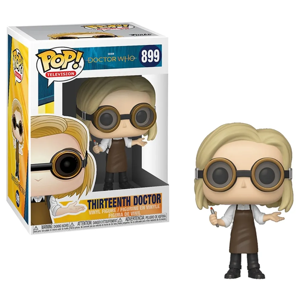 Funko pop! Television figur föreställande den 13de doktorn. I oöppnad förpackning. Är du intresserad av att köpa båda mina dr who figurer så får du de för 160 kr!                               . Övrigt.