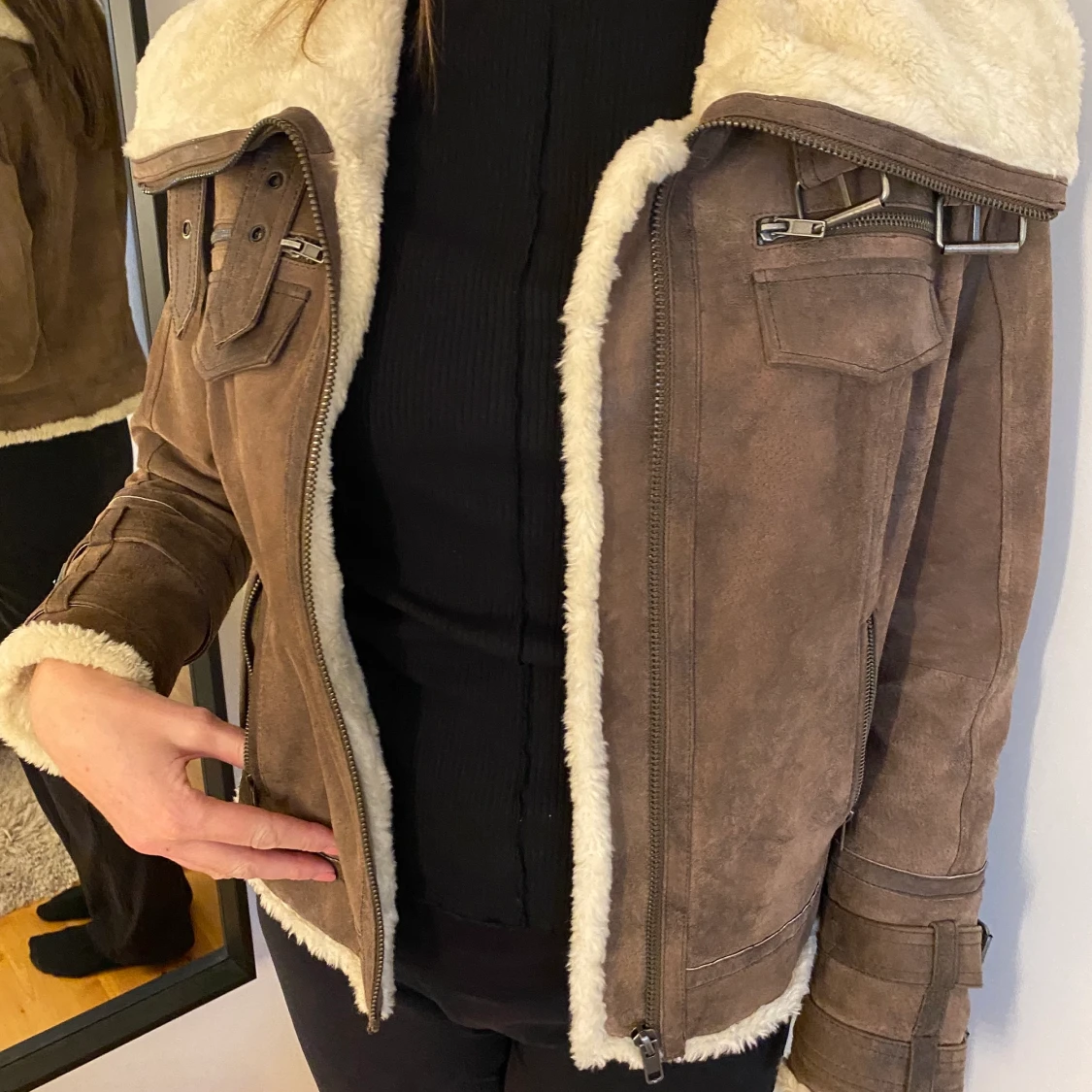 Märkes Mockajacka från pondus, strl 38 - 90