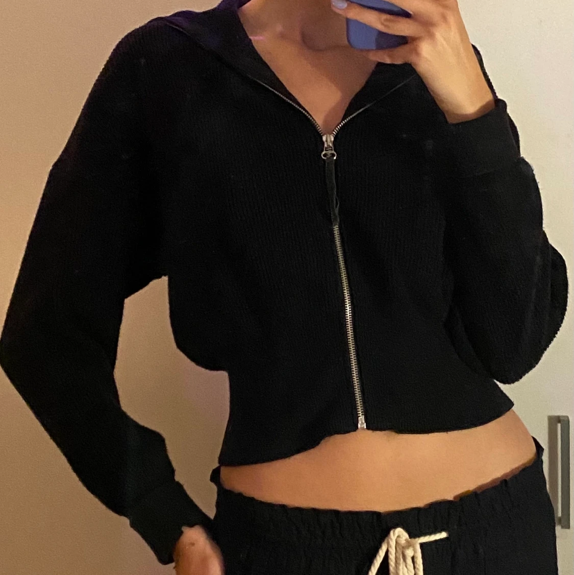 Stickad zip up  - 91