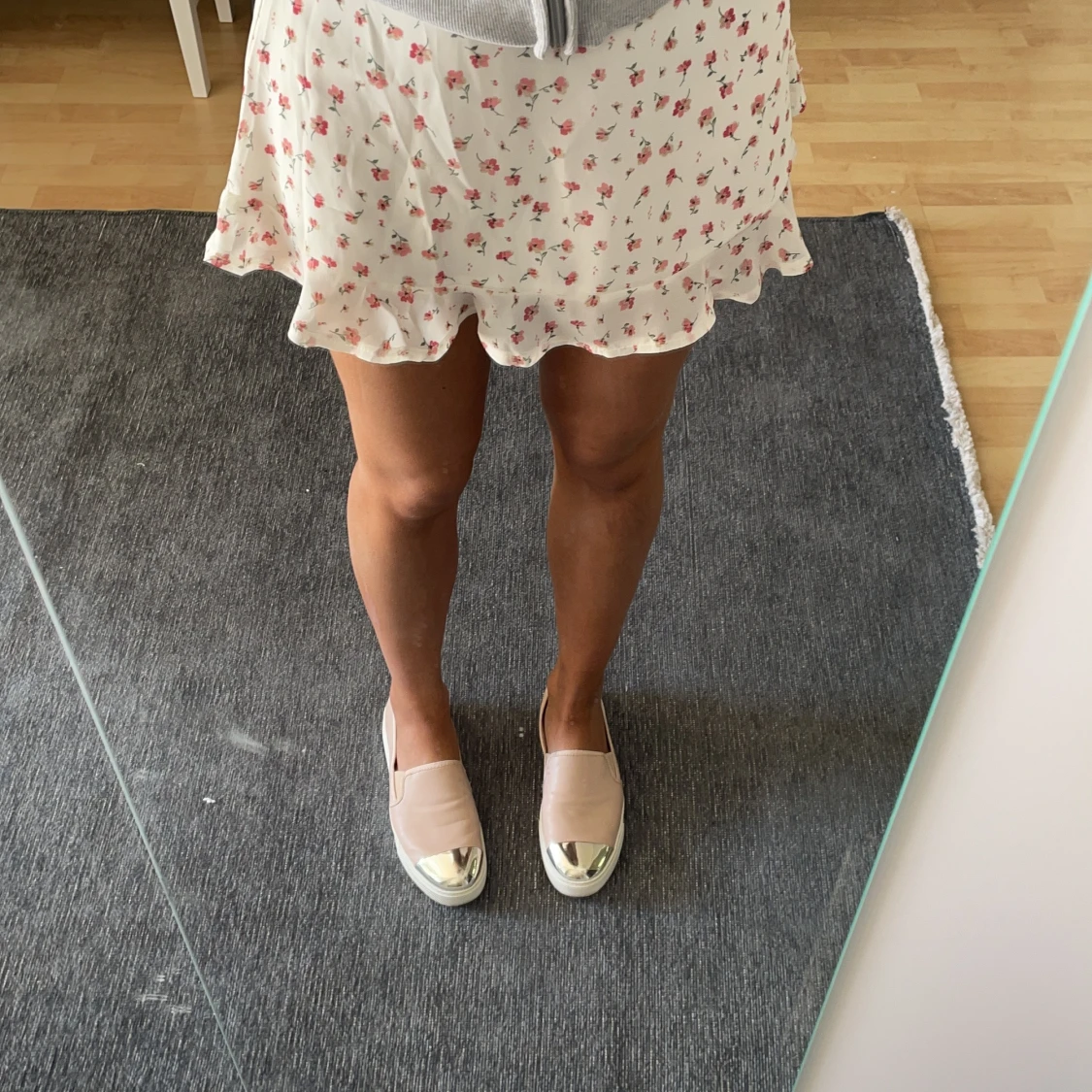 Stradivarius skor rosa skinn 