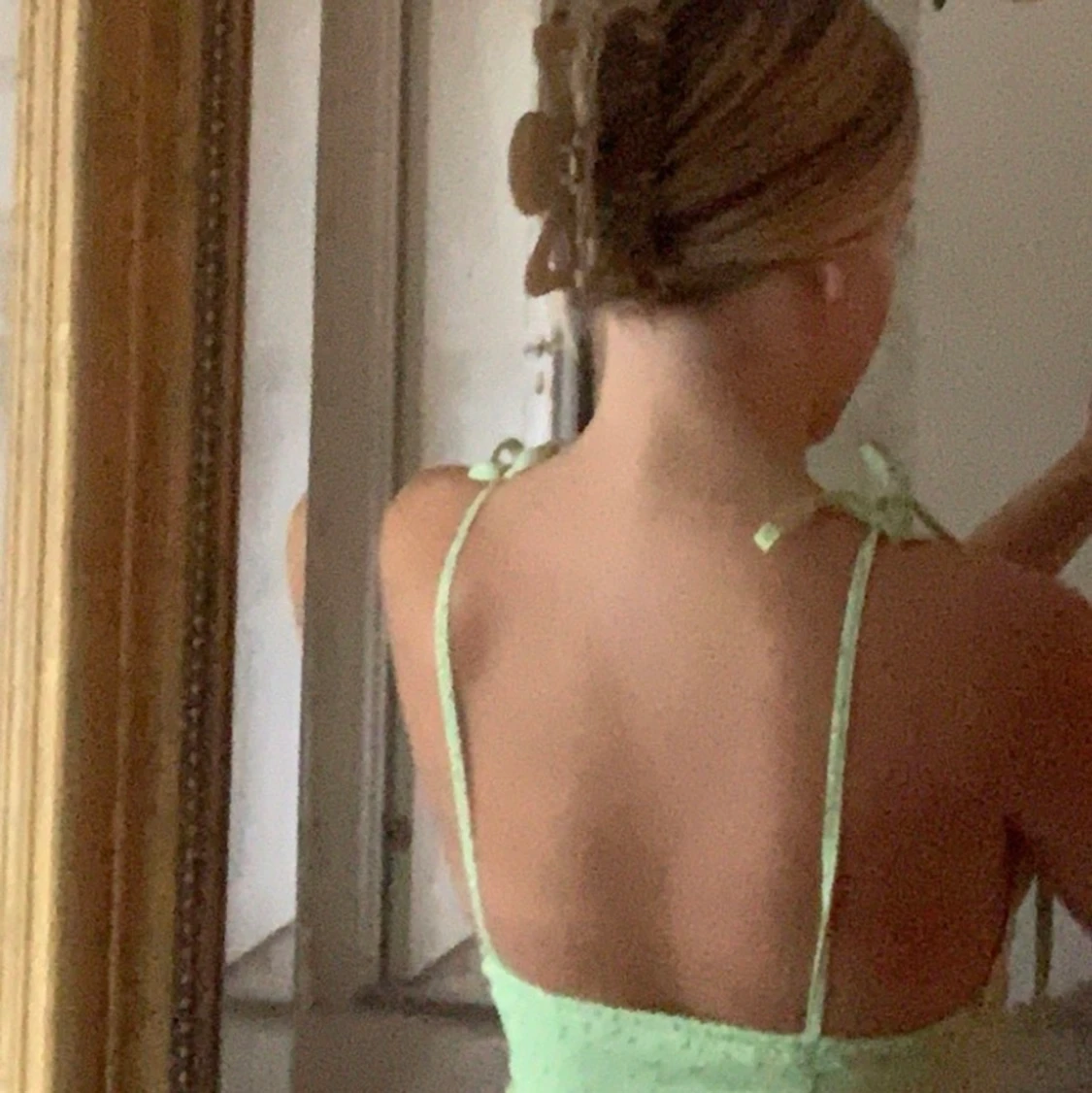 grön klänning - 90