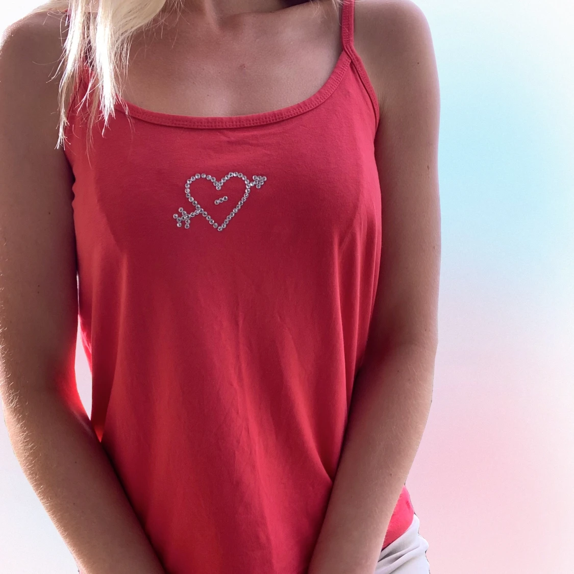 Topp med rhinestones 