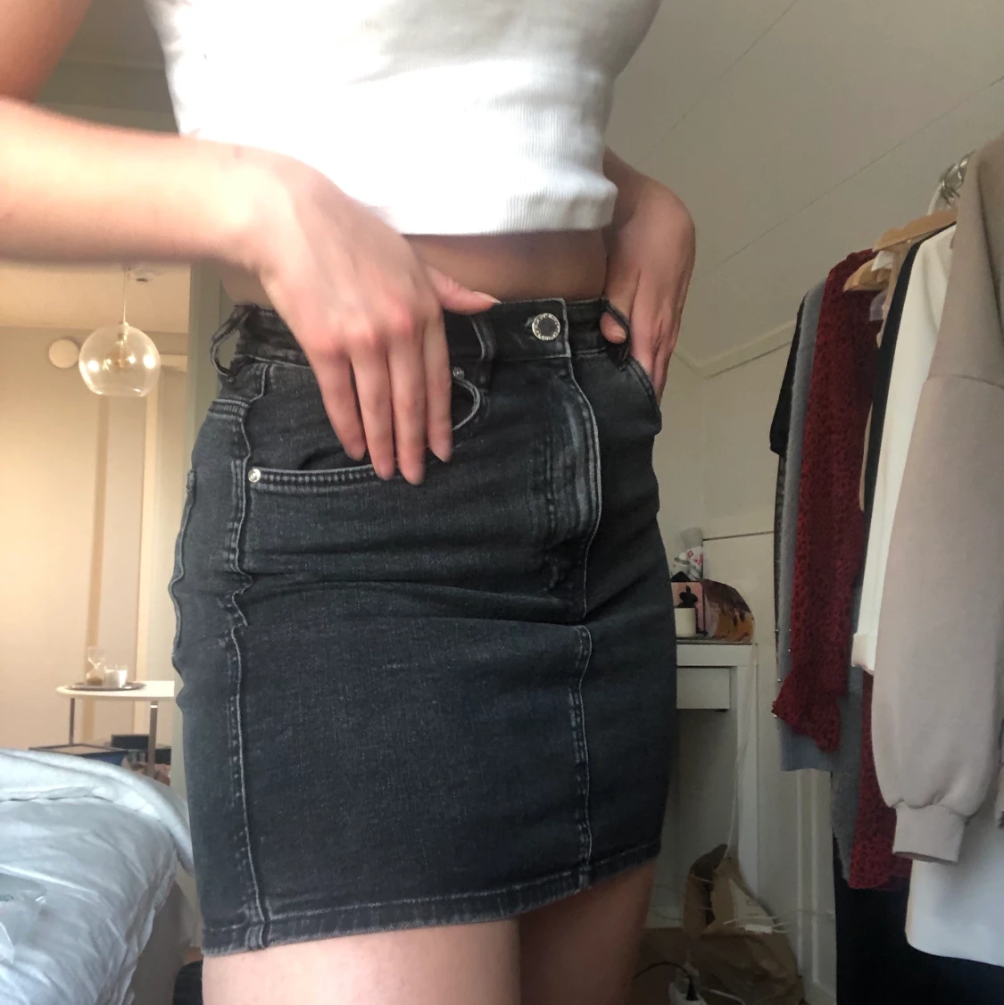 Svart jeanskjol - 90