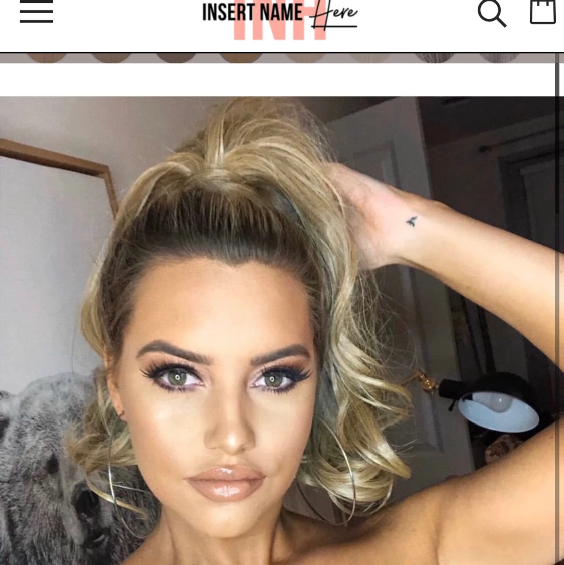 Syntetisk Ponytail från INH - “Lily” i färgen Honey.  - 90