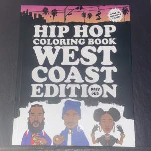 En aldrig använd målarbok med alla westcoast hiphop artister genom tiderna så som pac, snoop dogg osv 