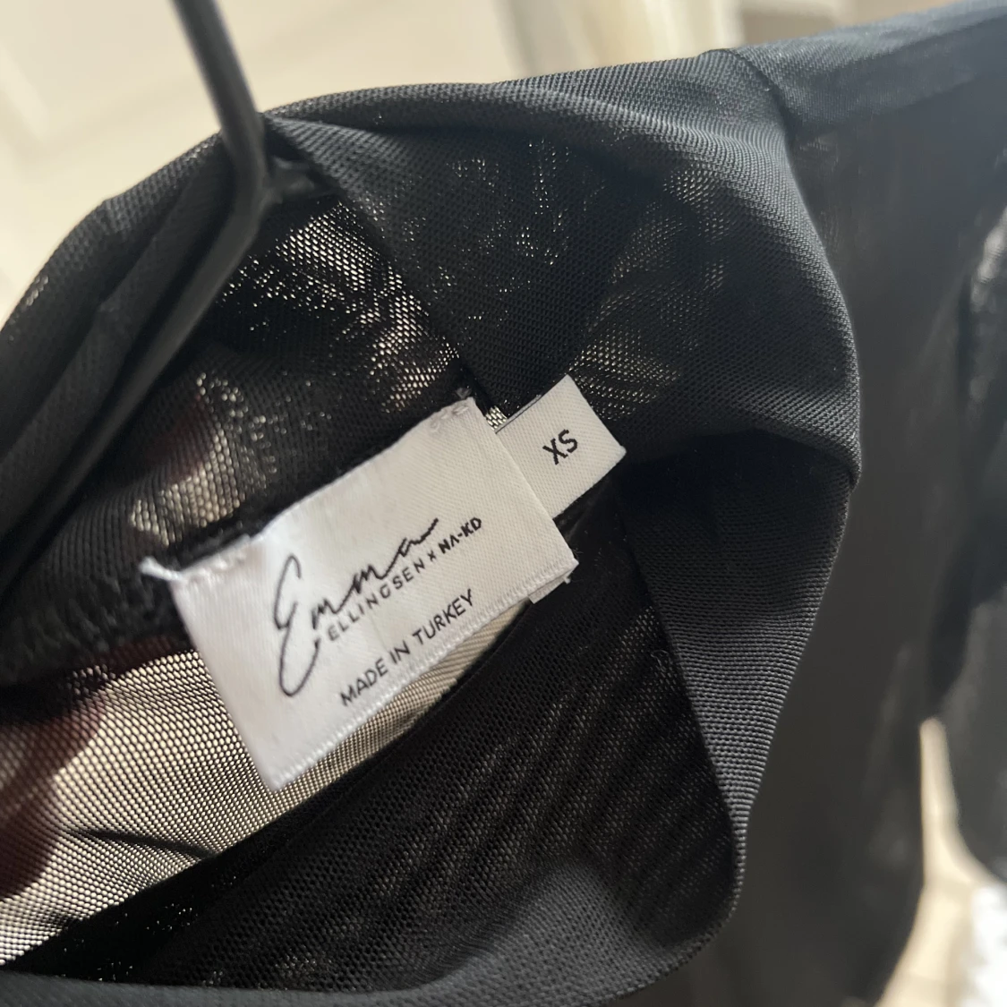 Svart Meshtröja med polo  - 91