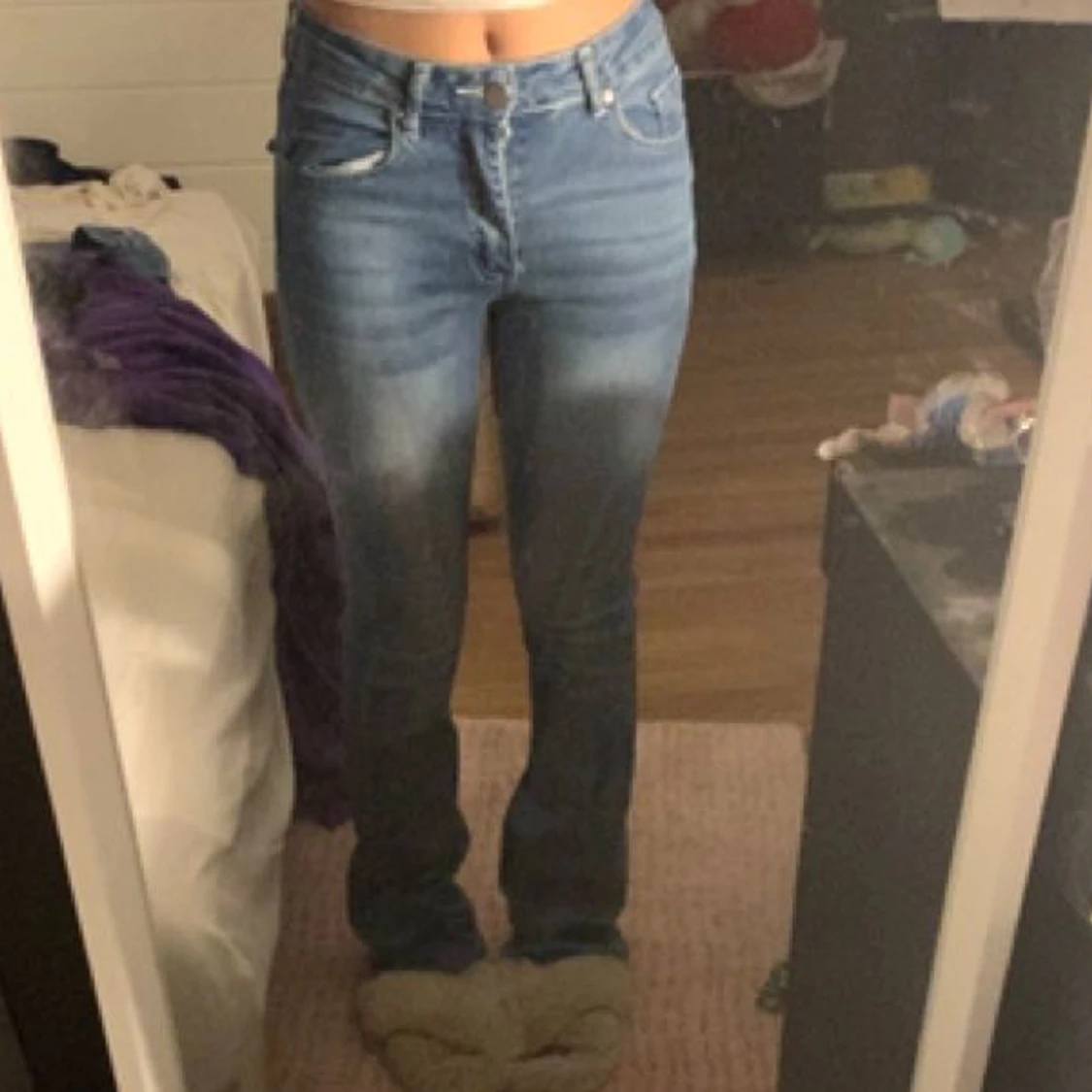 midwaist flared jeans