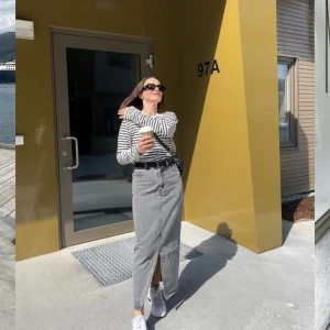 Jeanskjol i nyskick - Säljer denna fina jeanskjol från MONKI, endast använd 2 gånger. Storlek 38 men passar även en 36. Säljer pga för liten för mig.