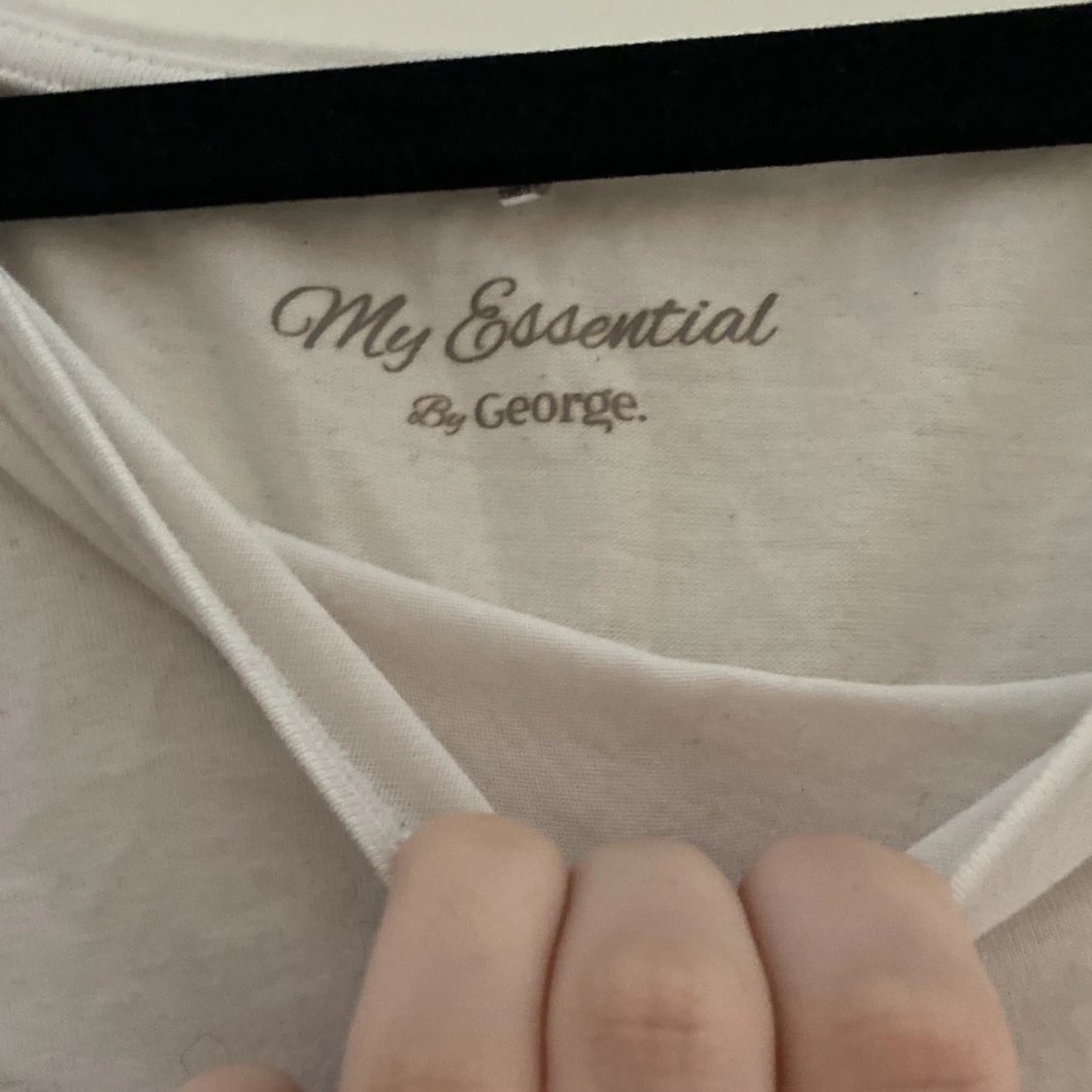 Vit långärmad  - 90